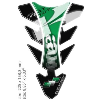 TANK PAD FUTURE KAWASAKI GREEN