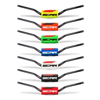 Scar Handlebar O² Ø28,6 (1 1/8") - HIGH Style - with design color BLACK Handleba