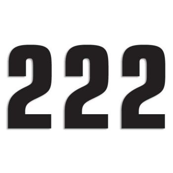 NUMBER #2 16X7.5CM BK