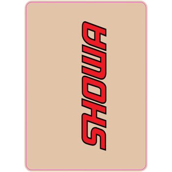 DECAL UPPER FORK SHOWA RD