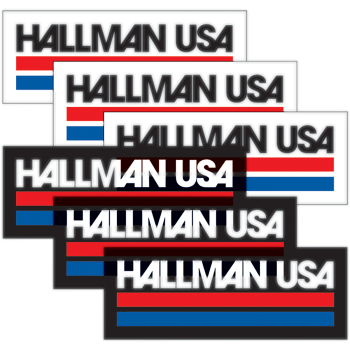 DECAL HALLMAN USA 6PK