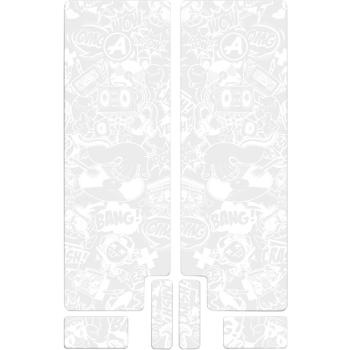 FORK DECAL WT COMIC MAT