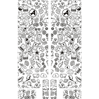 FORK DECAL BK ICON GLOSS