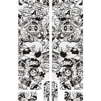 FORK DECAL TEXTURED BK COMIC