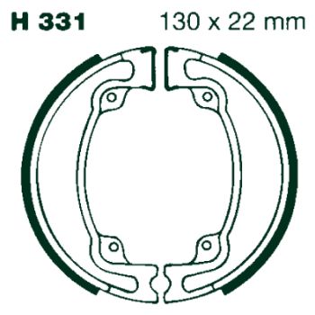 AIR Bromsbackar H 331 130x22mm parvis