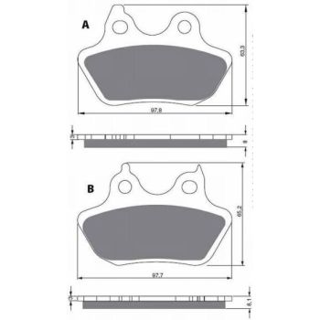 GOLDFREN Brake pads 244 Ceramic Carbon S3