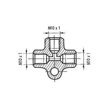 Piduritoru T-liide M10X1
