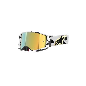 Alpinestars Goggle Supertech CORP WHITE GOLD Mirror GOLD