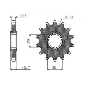 DRIVE SPROCKET 530 17T