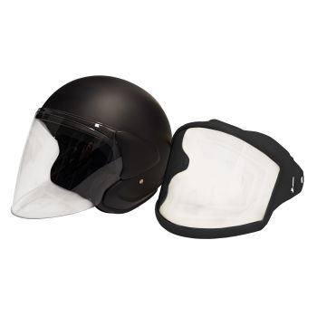 Snowpeople Pro Jet helmet, Double visor, black M