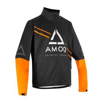 AMOQ Apex Racing Jacket Black/Orange/White M