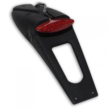 UFO Nummerpl?t bak LED slutdel+lampa svart E-godk?nd