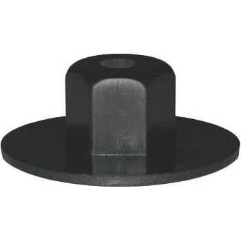 Plastmutter 5,0 TRENNWAND RADEINBAU POM BLACK 20Tk.