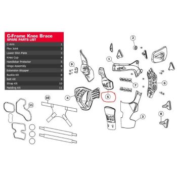 Leatt Handlebar protector C-Frame Left
