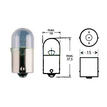Bulb 6v 5w Ba15s