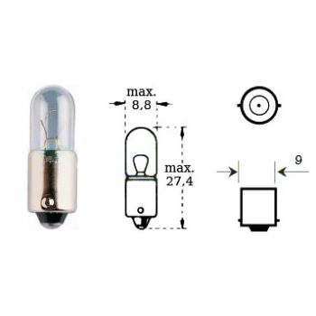 Bulb 6v 4w Ba 9s