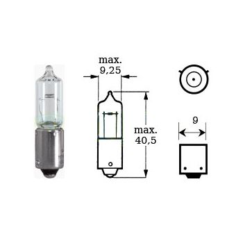 Bulb 12v 21w Bay 9s H21W minihalogeeni