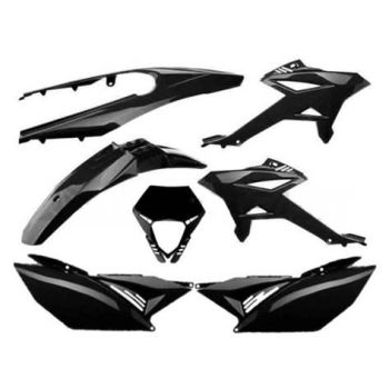 Garage Fairing kit, Black, Beta RR 50 Enduro, Motard, SM 12- , (7-parts)