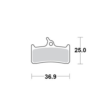 Motomaster Brake pad bicycle Organic: Shimano XT BR-M755, Grimeca System