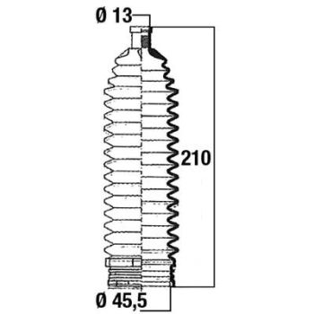 Roolilati tolmukate 13 x 45 x 210