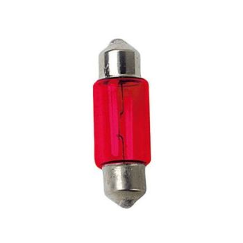 Lambipirnid, festoon, 10w, 12v, punane, 11x31mm, sv8.5-8