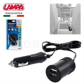 Autolaadija, 2xusb, 3000ma, 12/24v