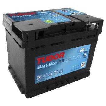 Tudor 60ah 640a 242x175x190 efb start/stop