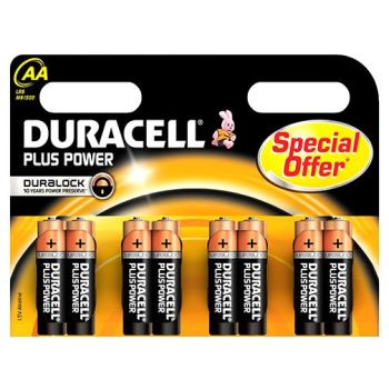 Patarei, duracell, aa, 1,5v, 8tk