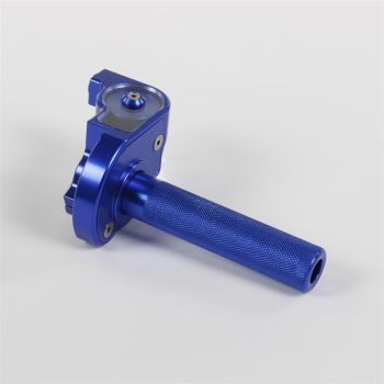 Poignee de gaz posh aluminium bleue