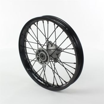 Roue avant aluminium noire 14" - ø15