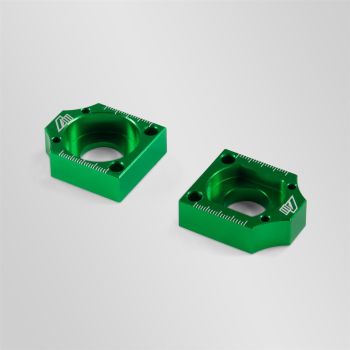 Tendeurs alu de chaine cnc volt racing vert - ø15mm