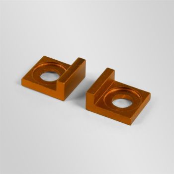 Tendeurs alu de chaine orange - ø15mm