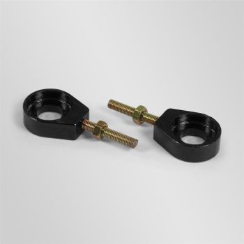 Tendeurs alu de chaine rond noir - ø15mm