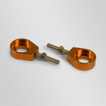 Tendeurs alu de chaine rond orange - ø15mm