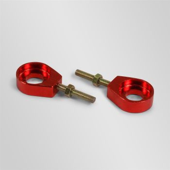 Tendeurs alu de chaine rond rouge - ø12mm