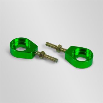 Tendeurs alu de chaine rond vert - ø12mm