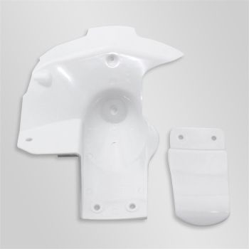 garde boue arriere inferieur+bavette rxf mini blanc