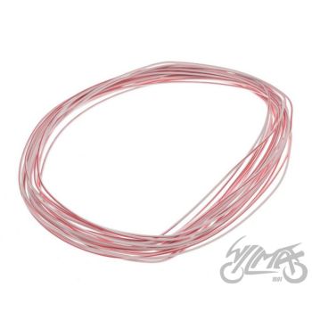 Juhe 0,5mm 10m, valge/punane