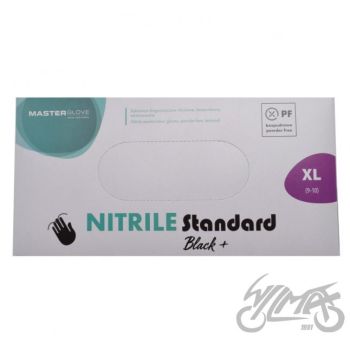 Kindad, mehaanilised, nitriil, pehmed, mustad, suurus XL, 90 tk