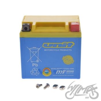 Aku wtx5l-bs (ytx5l-bs) (geel) WM MOTOR 12 VOLTI