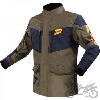 LS2 METROPOLIS EVO MAN JACKET KHAKI BLUE ORANGE 3XL