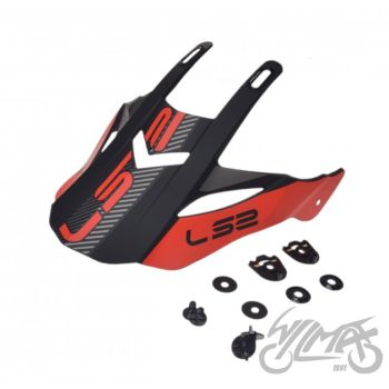 Nokk kiivrile MX436 EVO ADVENTURER BLACK red