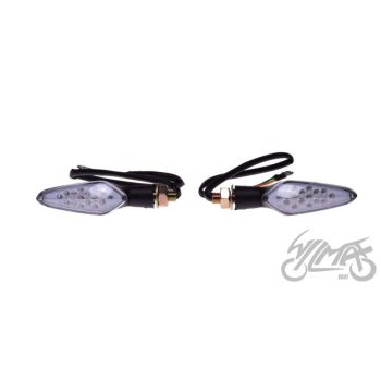 Suunatuled LED,  M10 x 1.25, 12V 1W - valge klaas