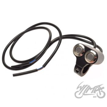 LÜLITI, KAHEKORDNE 22 mm LENKSTANGILE TAGAVALGUSTUSEGA