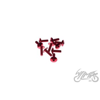 Polt, alumiinium, punane 6x20, 10tk pakis