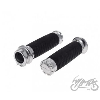 Gripid 22/24mm, rullgaasile - mustad/hallid