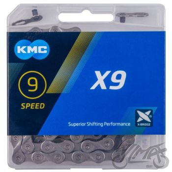 ?A?CUCH ROWEROWY KMC X9 1/2 x 11/128 114L