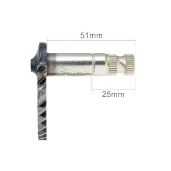 kickstart spindle complete 51mm / 25mm for GY6 50cc, 139QMB