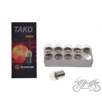 PIRN 12V 10W R10W BA15S 10TK PAKK TAKO