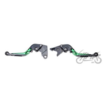 Heeblite komplekt, pidur+sidur CNC painduv, KAWASAKI, roheline